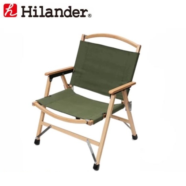 HILANDER WOOD FRAME CHAIR COTTON KHAKI 